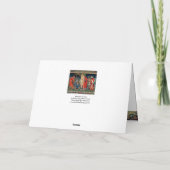 ANNAHME VON MAGI Morris, Burne-Jones Weihnachten Karte (Rückseite)