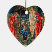 ANNAHME VON MAGI Morris, Burne-Jones Weihnachten Keramik Ornament (Rechts)