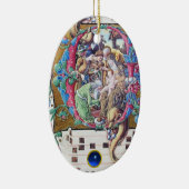 ANNAHME VON MAGI,NATIVITÄTSMONOGRAM MIT DOLPHIN C KERAMIK ORNAMENT (Rechts)