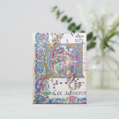 ANNAHME VON MAGI , NATIVITÄTSMONOGRAMM MIT DOLPHIN POSTKARTE (Stehend Vorderseite)