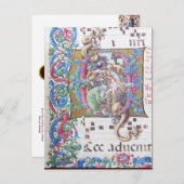 ANNAHME VON MAGI , NATIVITÄTSMONOGRAMM MIT DOLPHIN POSTKARTE (Vorne/Hinten)