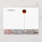 ANNAHME VON MAGI , NATIVITÄTSMONOGRAMM MIT DOLPHIN POSTKARTE (Rückseite)