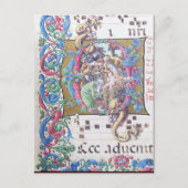 ANNAHME VON MAGI , NATIVITÄTSMONOGRAMM MIT DOLPHIN POSTKARTE (Vorderseite)
