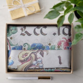 ANNAHME VON MAGI , NATIVITÄTSMONOGRAMM MIT DOLPHIN SEIDENPAPIER (Geschenk)