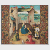 ANNAHME VON MAGI , PARCHMENT DER NATIVITÄTSCHRISTM GESCHENKPAPIER (Flach)