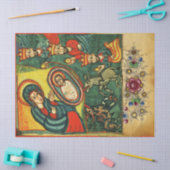 ANNAHME VON MAGI, PRIMITIVES NATIVITÄTSPARCHMENT SEIDENPAPIER (Basteln)