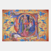 ANNAHME VON MAGI UND NATIVITÄTSWeihnachtsgeschirr Geschenkpapier Set (Vorderseite)