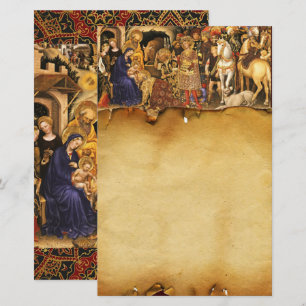 ANNAHME VON MAGI ,Weihnachtsgebäck Briefpapier