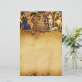 ANNAHME VON MAGI ,Weihnachtsgebäck Briefpapier (Stehend Vorderseite)