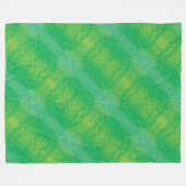 Annahme | Yellow Green Blue Boho Medallions Fleecedecke (Vorderseite (Horizontal))