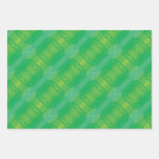 Annahme | Yellow Green Blue Boho Medallions Geschenkpapier Set (Vorderseite 3)