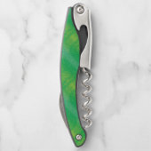 Annahme | Yellow Green Blue Boho Medallions Kellnermesser (Rückseite)