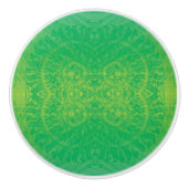 Annahme | Yellow Green Blue Boho Medallions Keramikknauf (Vorderseite)