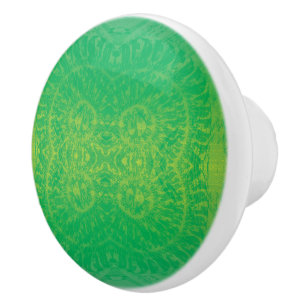 Annahme   Yellow Green Blue Boho Medallions Keramikknauf