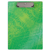 Annahme | Yellow Green Blue Boho Medallions Klemmbrett (Vorderseite)