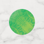 Annahme | Yellow Green Blue Boho Medallions Konfetti (Klein Vorderseite)