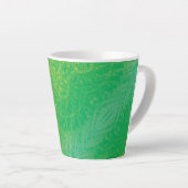 Annahme | Yellow Green Blue Boho Medallions Milchtasse (Rechte Ecke)