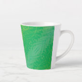 Annahme | Yellow Green Blue Boho Medallions Milchtasse (Rechts)