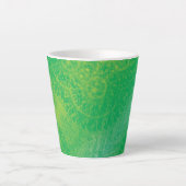 Annahme | Yellow Green Blue Boho Medallions Milchtasse (Vorderseite)