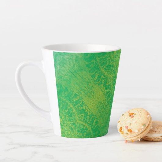 Annahme | Yellow Green Blue Boho Medallions Milchtasse (Beispiel)