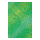 Annahme | Yellow Green Blue Boho Medallions Mini Klemmbrett (Rückseite)