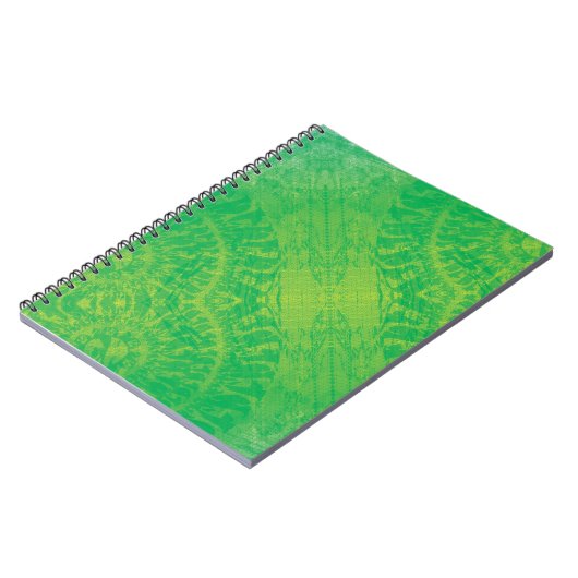 Annahme | Yellow Green Blue Boho Medallions Notizblock (Linke Seite)