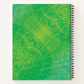 Annahme | Yellow Green Blue Boho Medallions Notizblock (Rückseite)