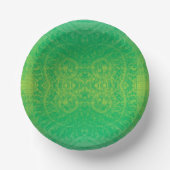 Annahme | Yellow Green Blue Boho Medallions Pappteller (Vorderseite)