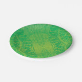 Annahme | Yellow Green Blue Boho Medallions Pappteller (Schrägansicht)