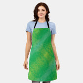 Annahme | Yellow Green Blue Boho Medallions Schürze (Getragen)