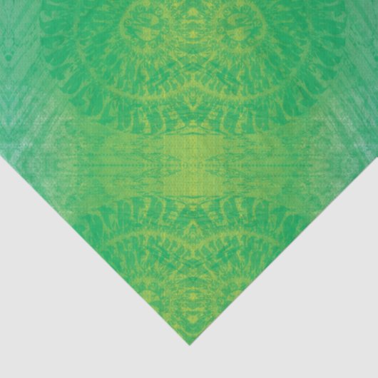 Annahme | Yellow Green Blue Boho Medallions Seidenpapier (Detail)
