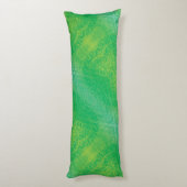 Annahme | Yellow Green Blue Boho Medallions Seitenschläferkissen (Rückseite (Vertikal))