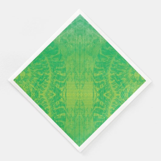 Annahme | Yellow Green Blue Boho Medallions Serviette (Ecke)