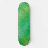 Annahme | Yellow Green Blue Boho Medallions Skateboard (Vorderseite)