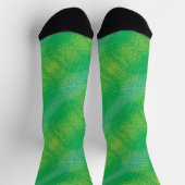 Annahme | Yellow Green Blue Boho Medallions Socken (Oben)