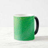 Annahme | Yellow Green Blue Boho Medallions Verwandlungstasse (VorderseiteRechts)