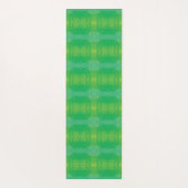 Annahme | Yellow Green Blue Boho Medallions Yogamatte (Rückseite)