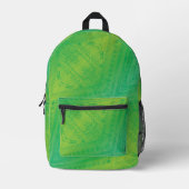 Annahme | Yellow Green Blue Shibori Muster Bedruckter Rucksack (Vorderseite)