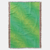 Annahme | Yellow Green Blue Shibori Muster Decke (Vorderseite Vertikal)