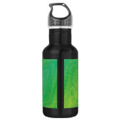 Annahme | Yellow Green Blue Shibori Muster Edelstahlflasche (Rückseite)