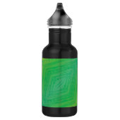 Annahme | Yellow Green Blue Shibori Muster Edelstahlflasche (Rechts)