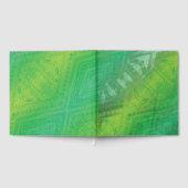 Annahme | Yellow Green Blue Shibori Muster Gästebuch (Voll)