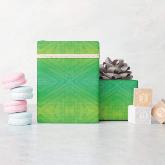 Annahme | Yellow Green Blue Shibori Muster Geschenkpapier (Babyparty)