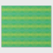 Annahme | Yellow Green Blue Shibori Muster Geschenkpapier (Flach)