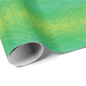 Annahme | Yellow Green Blue Shibori Muster Geschenkpapier (Rolleneckpunkt)