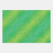 Annahme | Yellow Green Blue Shibori Muster Geschenkpapier Set (Vorderseite 2)