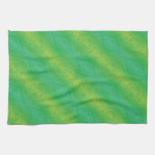 Annahme | Yellow Green Blue Shibori Muster Geschirrtuch (Horizontal)