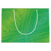 Annahme | Yellow Green Blue Shibori Muster Große Geschenktüte (Vorderseite)