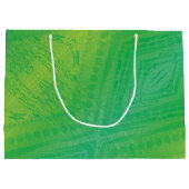 Annahme | Yellow Green Blue Shibori Muster Große Geschenktüte (Rückseite)