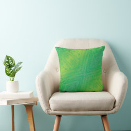 Annahme | Yellow Green Blue Shibori Muster Kissen